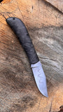 Tracy Larock Full Size TimberJack Clip Point w/Shredded CF W2 Steel