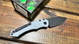 Heretic Mini Pariah Auto Single Edge - Gray Polmer - Black Magnacut - H054-4A-GRY
