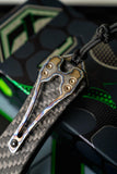 Heretic Knives Hydra V4 T/E OTF Knife Carbon Fiber/Flamed Cover (3.6" DLC 20CV)