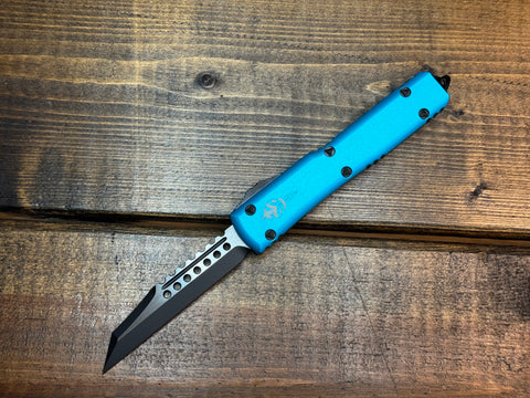 Microtech Ultratech Warhound Turquoise Standard Signature Series 119W-1TQS