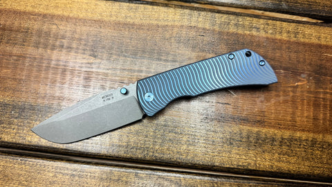 McNees MAC 2 3.5 Swerve Drop Point Blu/Blu w/Blu Hardware