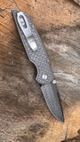Pro-Tech TR-3 Integrity Button Lock Relic Textured 17-4 Blasted/Stonewashed Steel Handle Vegas Forge Herringbone Damascus Blade 2026INTEGRITYCUSTOM001