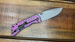 McNees MAC 2 3.5 Violet Honeycomb Spearpoint w/ Bronze Hardware