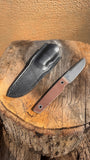 Big I Design Signal Natural Micarta w/ Leather Sheath