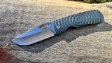 McNees Dixon - 3.75" Blade - Shockwave Milled Blue w/ Satin SW Blade