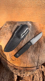 Big I Design Signal Black G10 w/ Leather Sheath