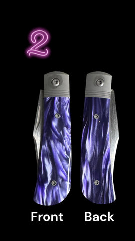 BENNY’S CLIP - KIRINITE COSMIC PURPLE HAND SATIN 2