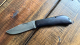 Tracy Larock Timber Jack clip with ebony scales.W2 Steel (Made in TX)