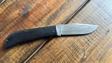 Tracy Larock Timber Jack clip with ebony scales.W2 Steel (Made in TX)