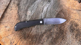 Tracy Larock Timber Jack Jr Slip Joint Blk/Tan Linen Micarta W2