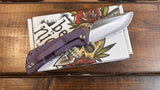 McNees PM Mac 2 (GEN 2) - 3" Smooth Purple / Satin Blade