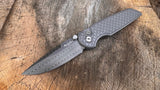 Pro-Tech TR-3 Integrity Button Lock Relic Textured 17-4 Blasted/Stonewashed Steel Handle Vegas Forge Herringbone Damascus Blade 2026INTEGRITYCUSTOM001