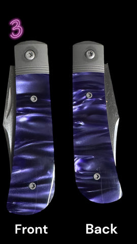 BENNY’S CLIP - KIRINITE COSMIC PURPLE HAND SATIN 3