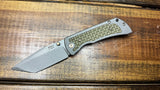 Mcness Mac 2 3.5 GRN/Brz Tanto w/Brz Hardware Green G10 Inlay