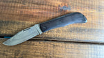 Tracy Larock Timber Jack clip with ebony scales.W2 Steel (Made in TX)