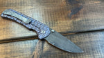 Freeman Harley Purple Frag Ti w/Alabama Damascus Blade