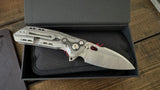 Reate Knives T6000 Frame Lock Knife Titanium (3.1" Satin)