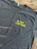 Blade Capone Logo Shirt Charcoal Gray Slim Green Logo